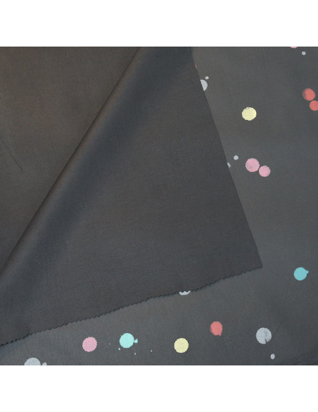 SKFK TISSU VISCO-ELAST MULTICOLORE POIS