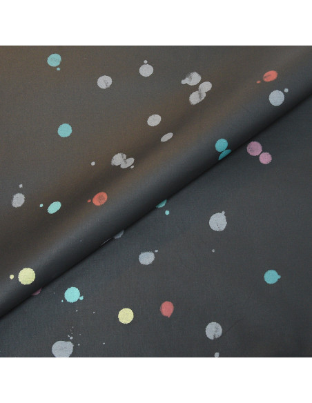 SKFK VISCO-ELAST MULTICOLOUR DOTS FABRIC