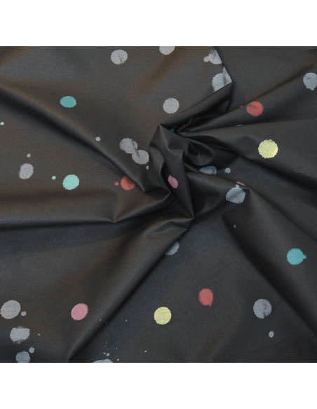 SKFK TISSU VISCO-ELAST MULTICOLORE POIS