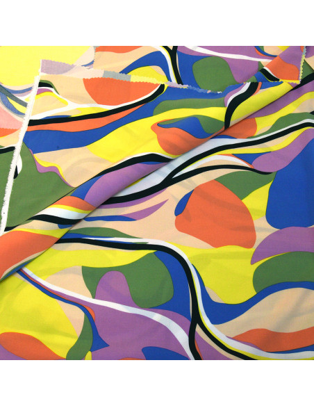 SKFK PRINTED ECOVERO MULTICOLOUR FABRIC