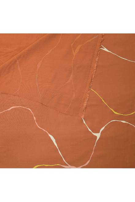 SKFK TEJIDO LIO-VISCO ESTAMPADO MARRÓN