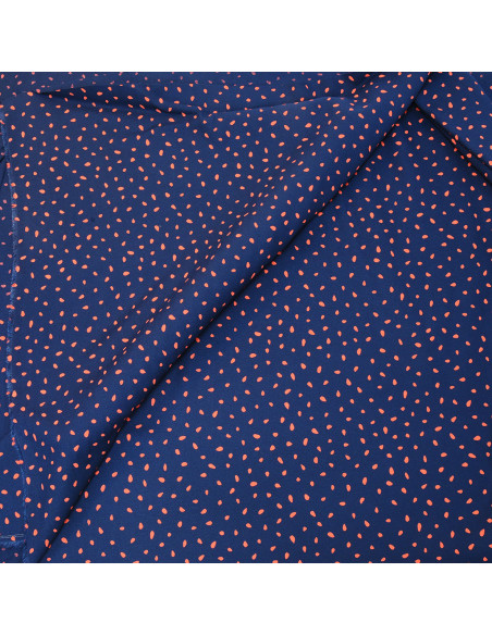 SKFK TEJIDO ECOVERO TOPOS ROJOS