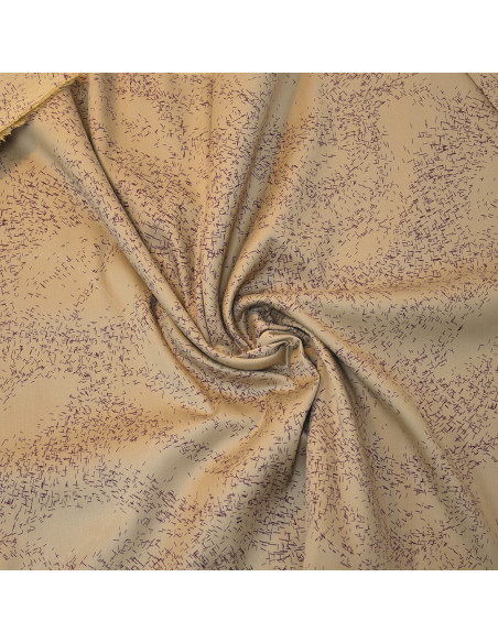 SKFK TISSU COTON.BIO -MODAL IMPRIMÉ BEIX