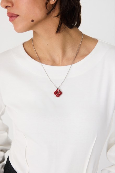 HABA PENDANT ROJO MERLOT
