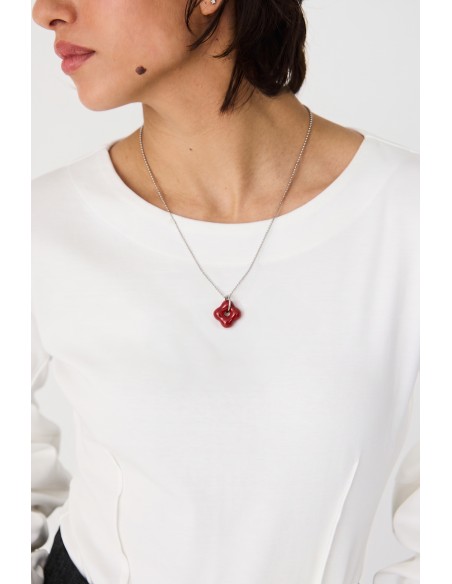 HABA PENDANT ROJO MERLOT